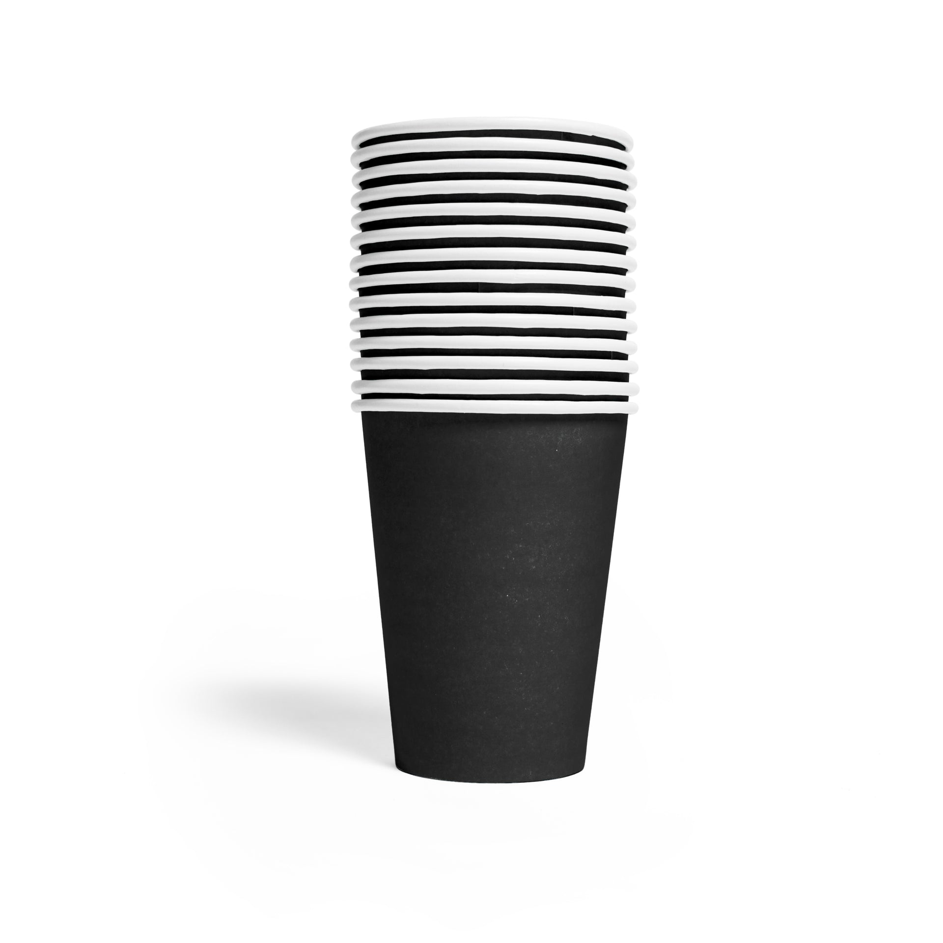 Premium Black Paper Cups  350ml- 14 Pc