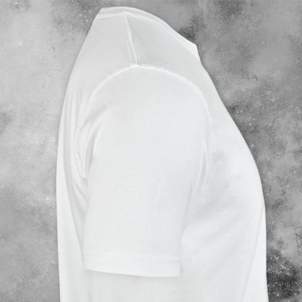 Ruffty Crew Neck Cotton T-shirt for Men White - Custom Logo-1