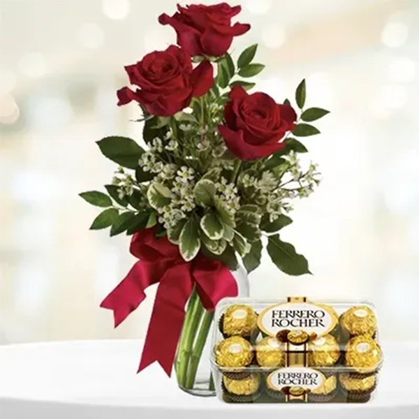 Roses & Chocolates Combo-0