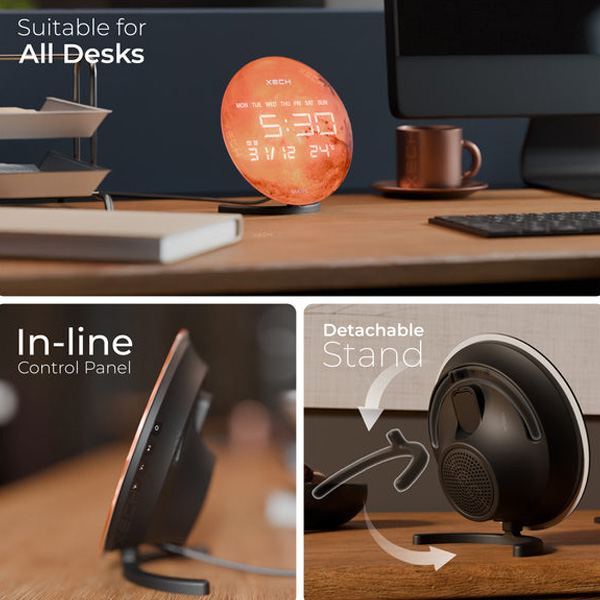 XECH Solaris X (Mars) Desktop Clock Speaker-5