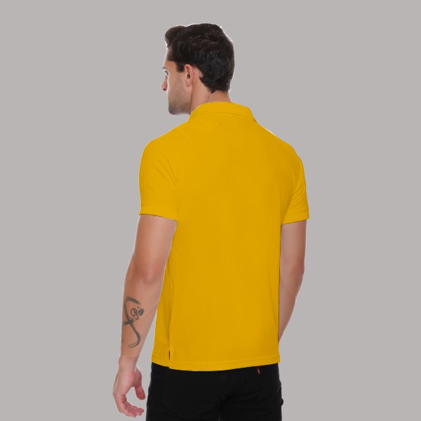 Winbarg Polo T-shirt for Men (Mustard)-4