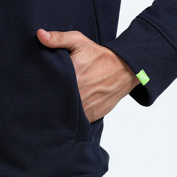 Caslay High Neck Jacket with Custom Logo (Navy Blue)-5