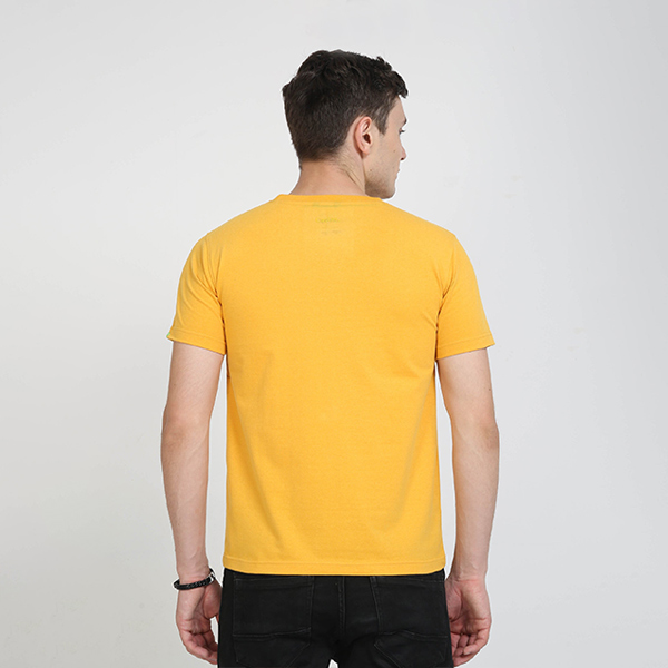 Caslay Crew Neck T-Shirt (Mustard)-4