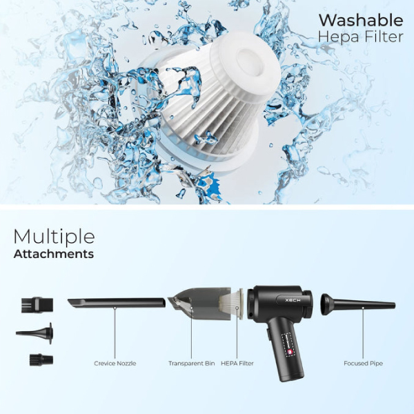 XECH V-Gun PRO - Cordless Handheld Vacuum Cleaner-3