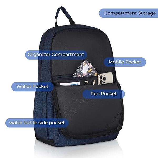 WILDHORN Prague Laptop Backpack (Blue)-5