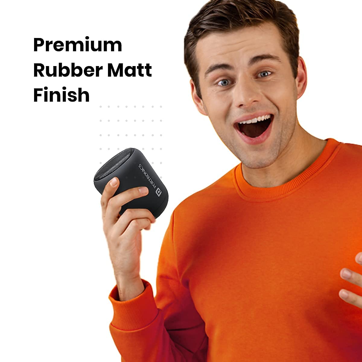 Portronics SoundDrum 1 10W TWS Bluetooth 5.3 Speaker (Black)-5