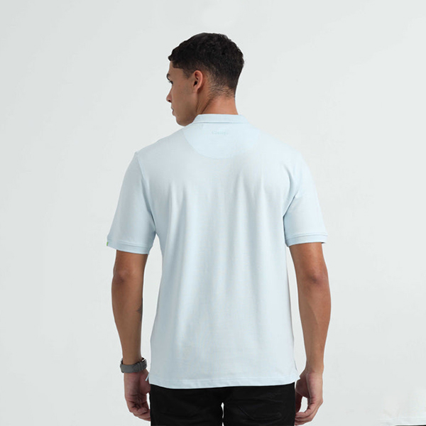 Caslay Organic Polo T-Shirt (Ice Water)-5