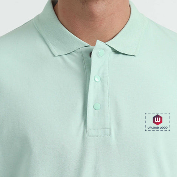 Caslay Organic Polo T-Shirt (Jade Green)-5