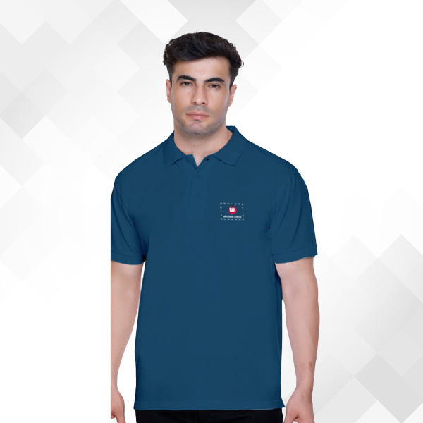 Winbarg Cotton Poly Stretch Polo - Teal T-Shirt