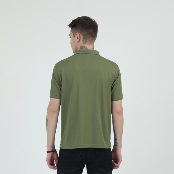 Caslay Quick Dry Polo T-Shirt (Olive Green)-4