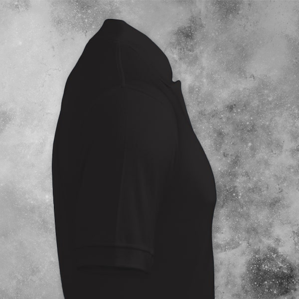 Six Degrees Cotton Polo T-shirt for Men (Black) - Custom Logo Left Chest-2