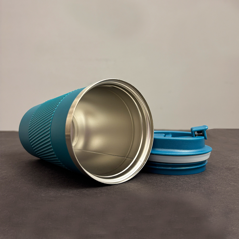 Insulated Travel Coffee Mug with Flip Lid with Custom Logo Branding-1
