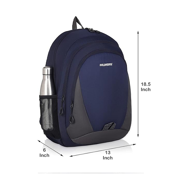 WILDHORN Vienna Laptop Backpack (Blue & Grey)-6