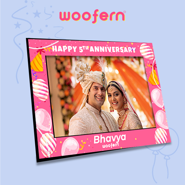 Personalized Table Top Anniversary Photo Frame-2
