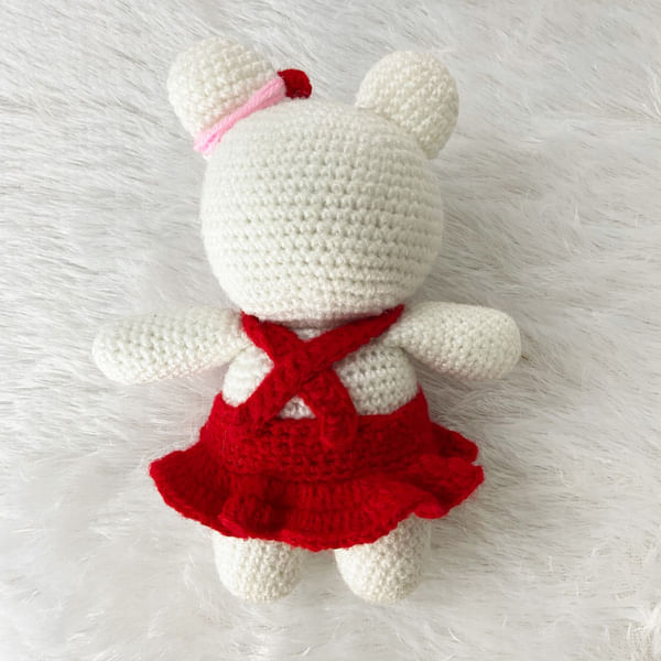 Sweetheart Crochet Teddy Toy-2