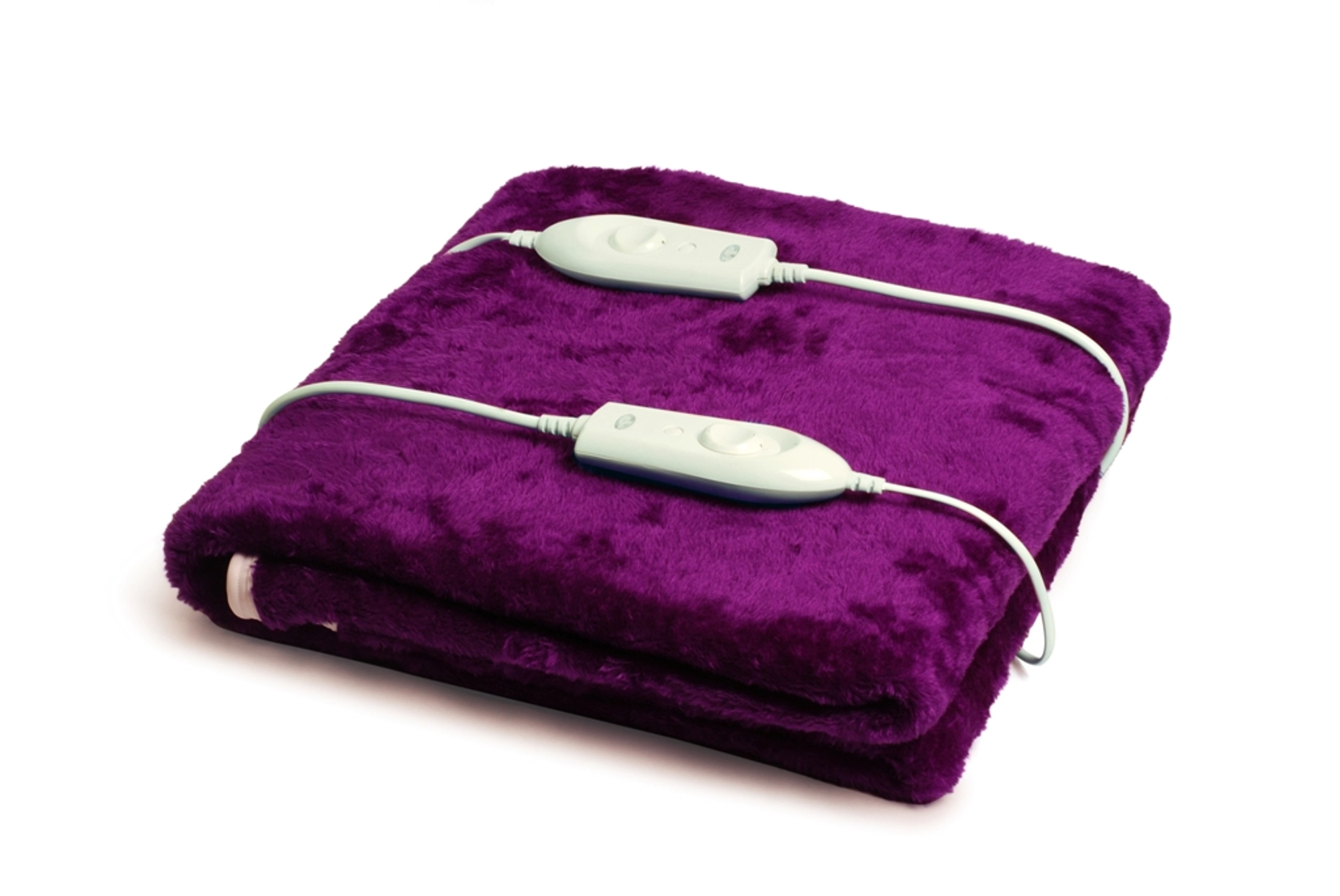 Expressions Signature Electric Bed Warmer - Electric Under Blanket - Double Bed Size (150cms x 160cms) - Purple
