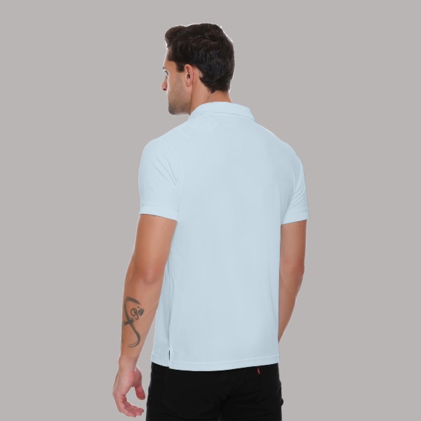 Winbarg Polo T-shirt for Men (Ice Blue)-4