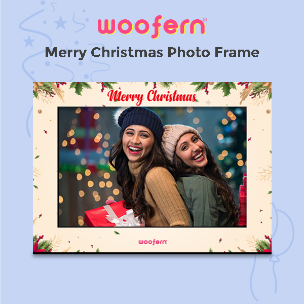 Festive Christmas Photo Frame
