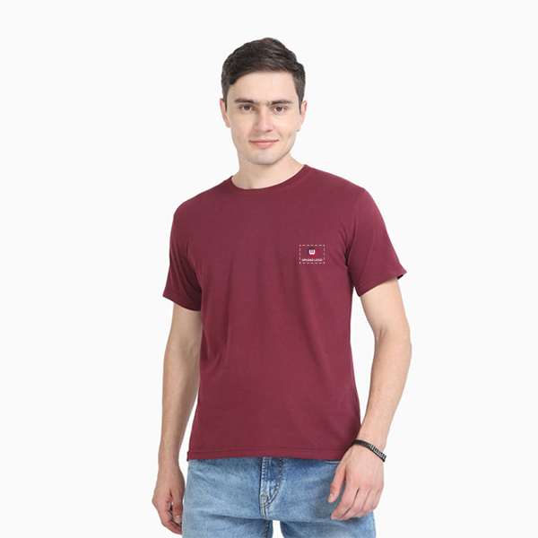 Caslay Crew Neck T-Shirt (Maroon)