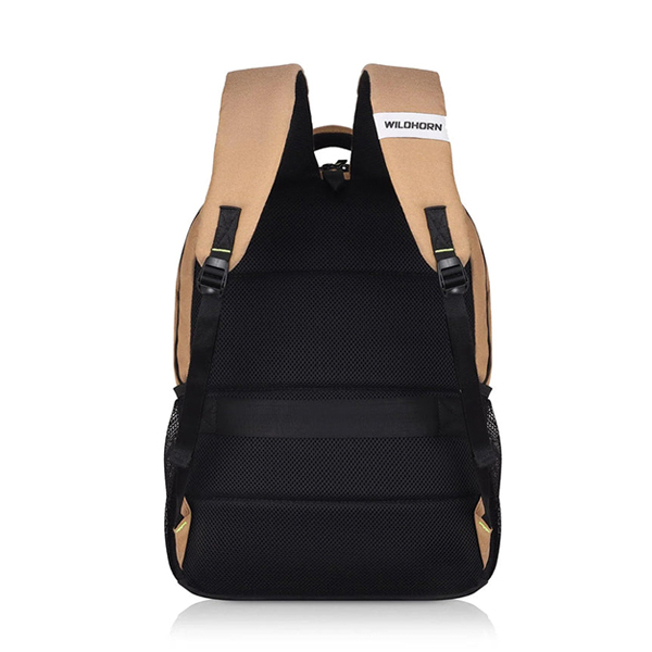 WILDHORN Munich Laptop Backpack (Peach & Black)-6