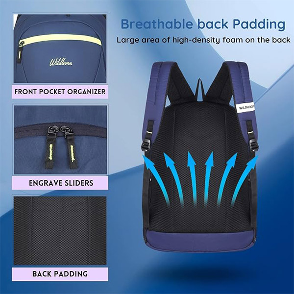 WILDHORN Sheffield Laptop Backpack (Black)-2