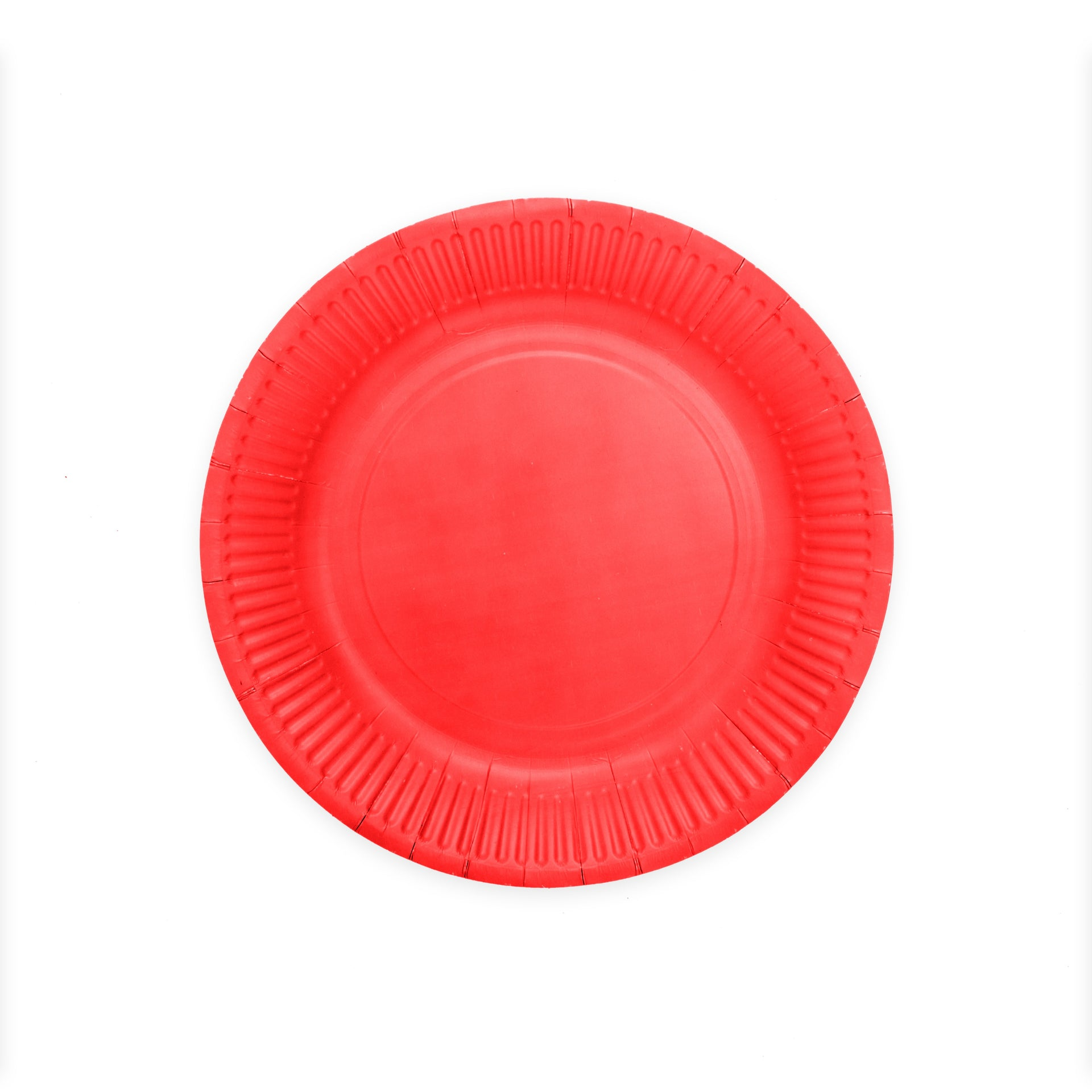 Premium Red Paper Plates 9 Inches - 8 Pc