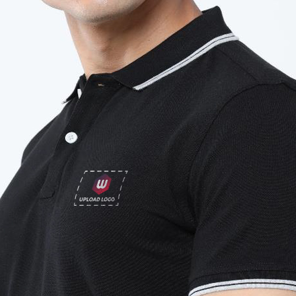 Allen Solly Men’s T-Shirt – Jet Black | 100% Cotton | Corporate Gifting-1