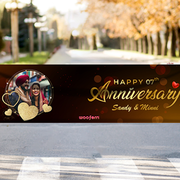 Truly unforgettable Anniversary personalized banner!-1
