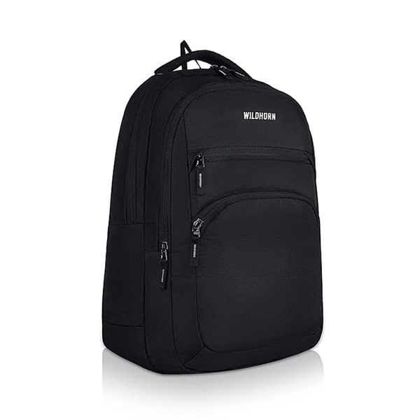 WILDHORN Arezzo Laptop Backpack with Custom Logo (Black)-4