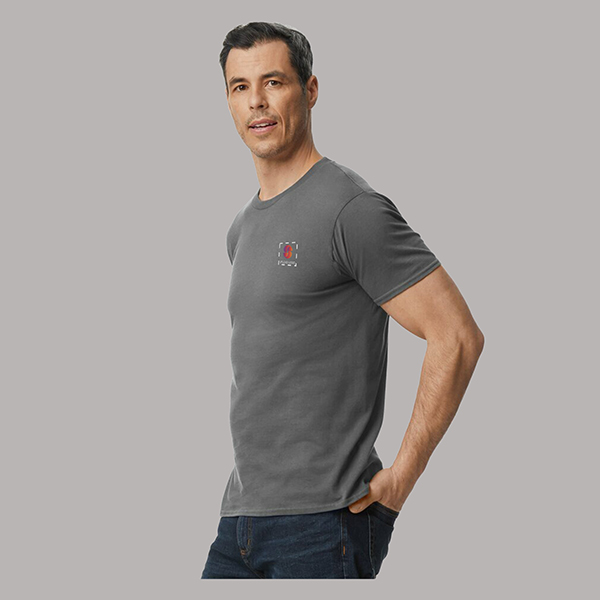 Gildan Softstyle Midweight Adult Round Neck T-Shirt Charcoal-1