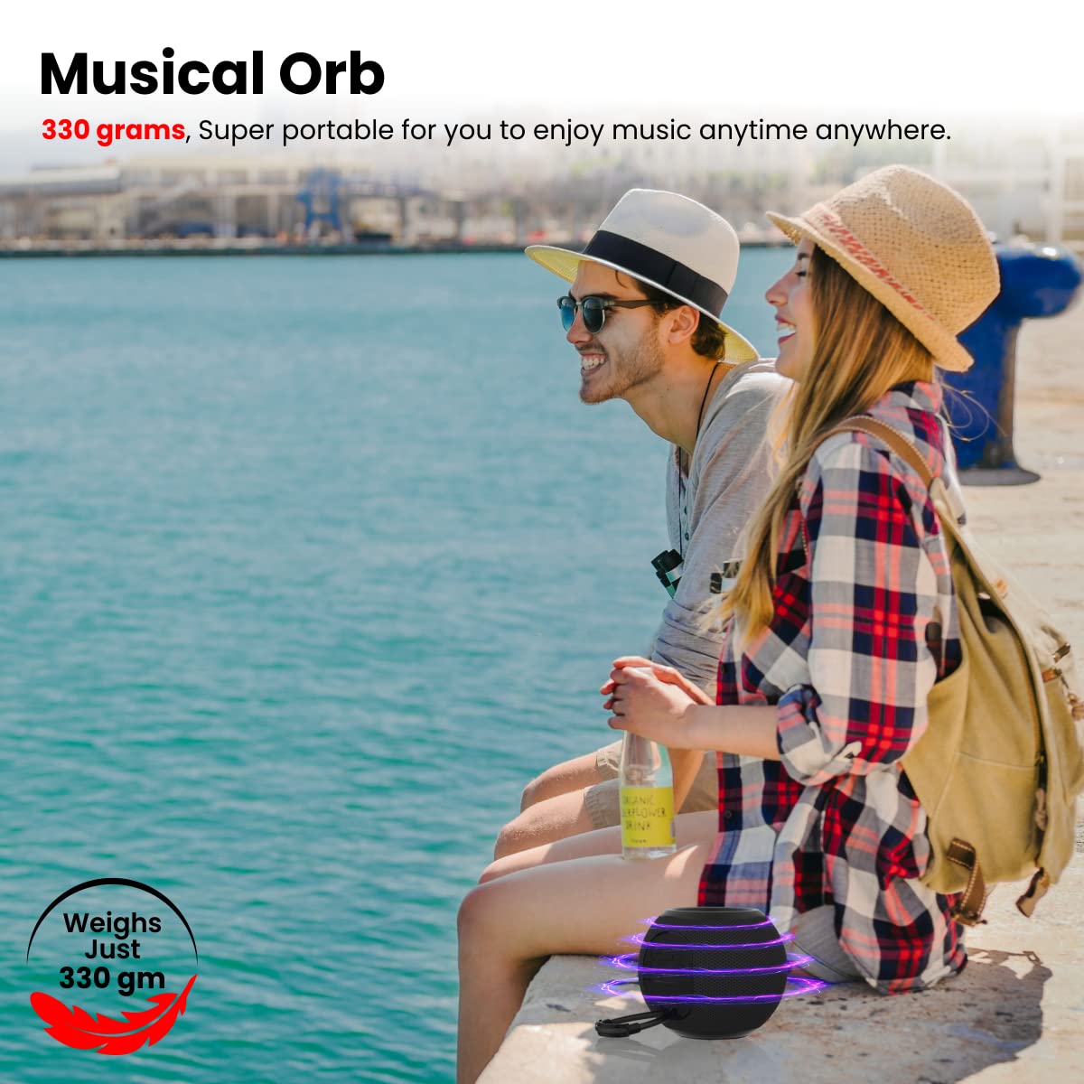 Portronics Resound 5W Bluetooth 5.3 Speaker with FM Radio (Black)-5