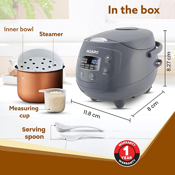 AGARO Imperial 2L Electric Rice Cooker-5