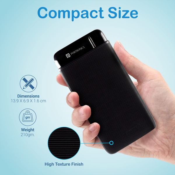 Portronics Power PRO 10K 10000 mAh,10w Slim Power Bank-4