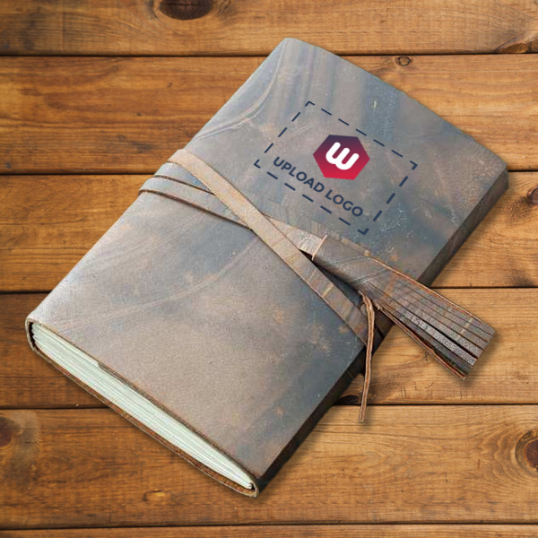 Journal with Belt Closure - Personalized with Logo-0