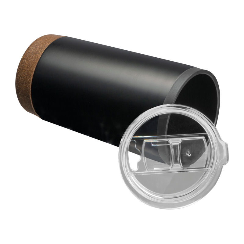 Premium Stainless Steel Vacuum Tumbler 450ml with Natural Cork Base-1