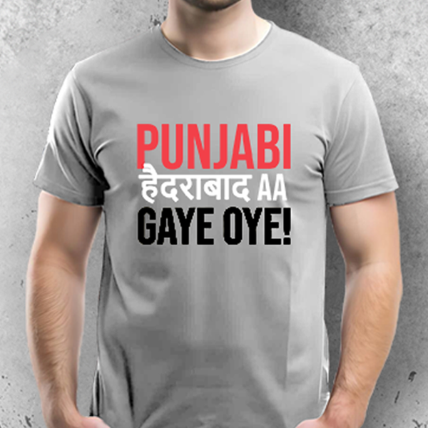 Punjabi Hyderabad Aa Gaye Oye!! - T-Shirt-6