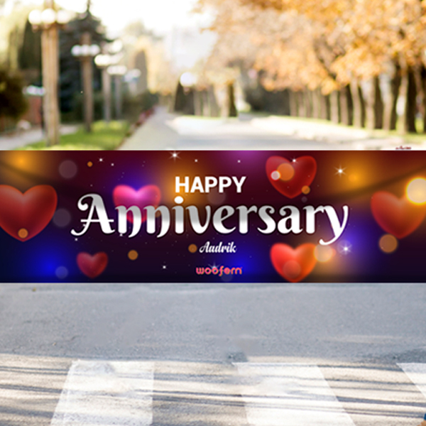 Make Your Anniversary Extra Special - Customized Name Banner-1