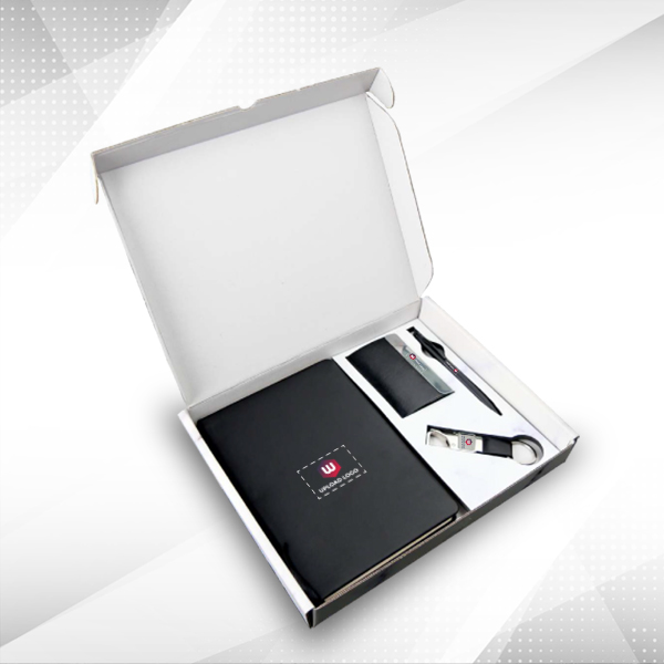 Personalized 4-in-1 Diary with Accessories Gift Set (Black)-0