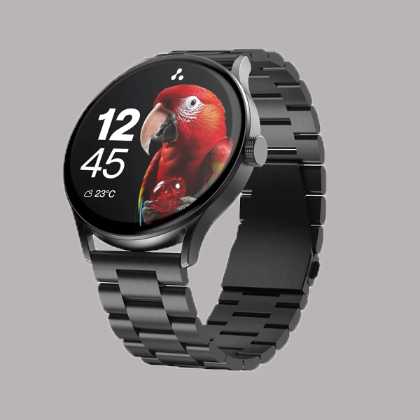 Ambrane Marble Smart Watch Metallic Black-0