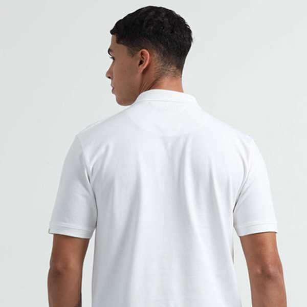 Caslay Organic Polo T-Shirt (White)-5