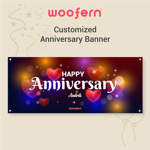 Make Your Anniversary Extra Special - Customized Name Banner-0