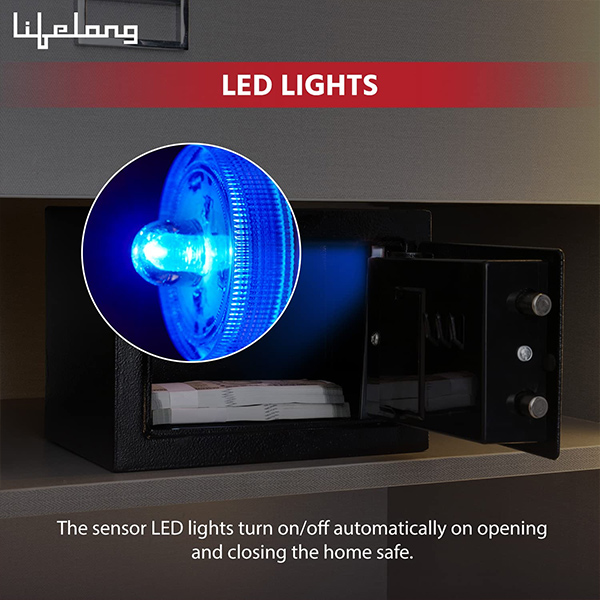 Lifelong LLHSL03 Home Safe Electronic Locker with LED Light (8.6Litres)-2