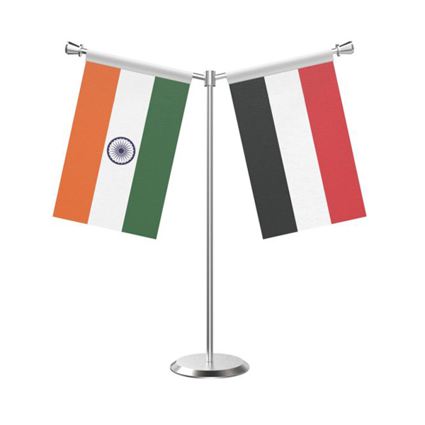 Custom Y Shape Table Flag with Stand-2