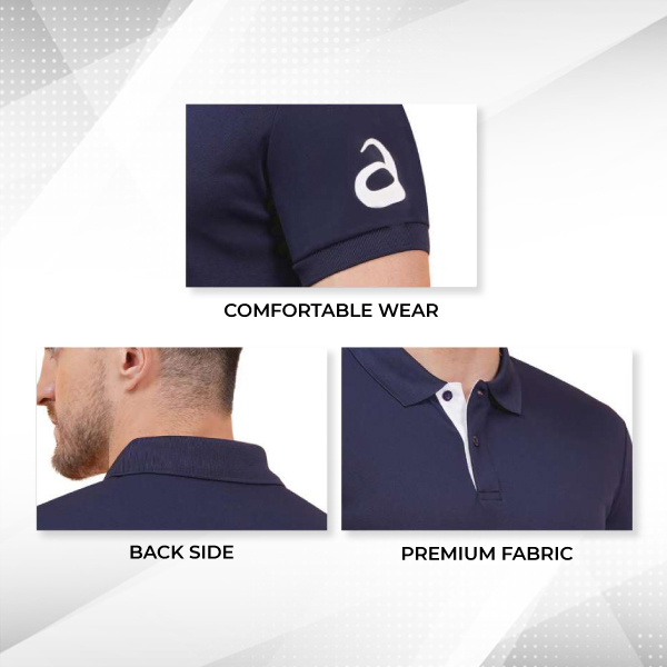 ASICS Premium Polo T-Shirt (Peacoat)-2