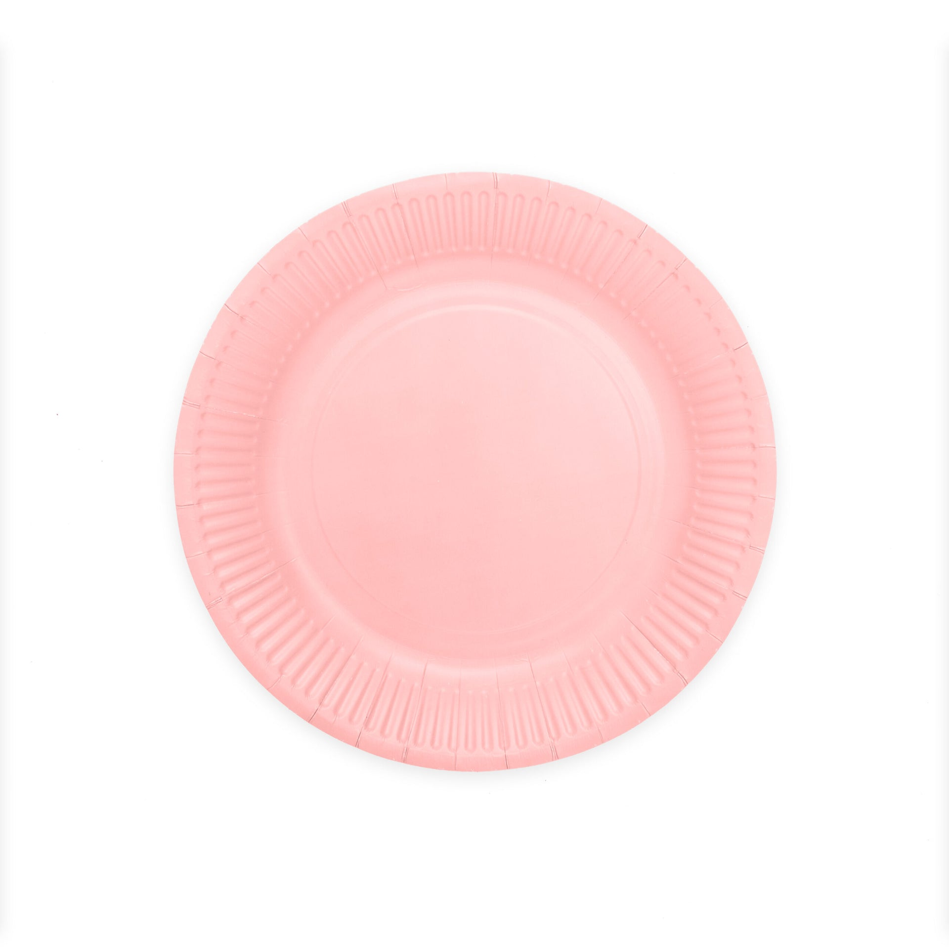 Premium Light Pink Paper Plates 9 Inches - 8 Pc