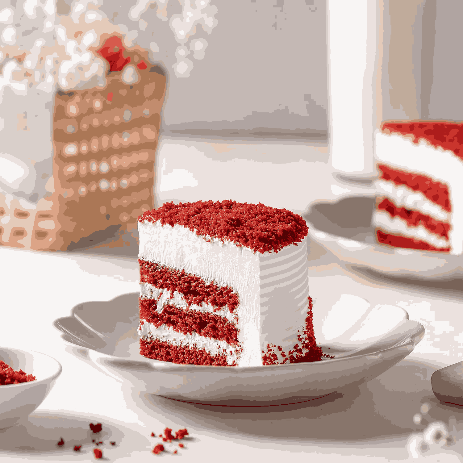 Soft Red Velvet Cake Half kg Eggless-1