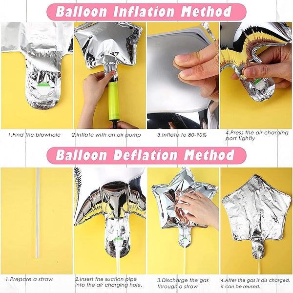 White & Silver theme DIY Welcome Baby Décor Kit-3