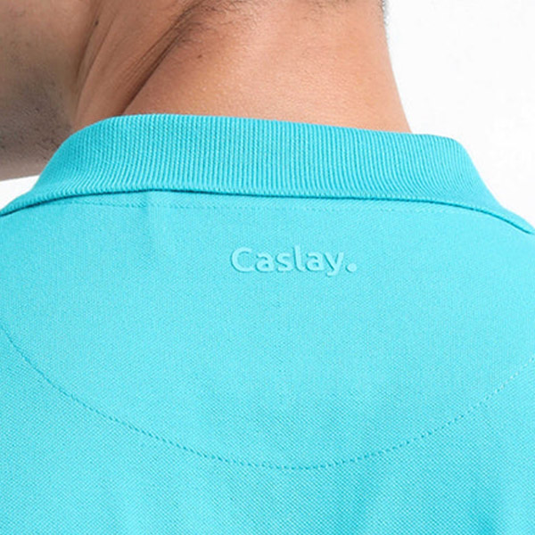 Caslay Organic Polo T-Shirt (Teal)-4