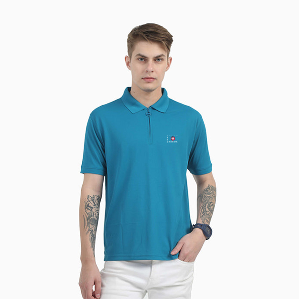 Caslay Quick Dry Polo T-Shirt (Azure Blue)