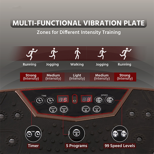 Lifelong LLM234 Crazyfit Vibration Plate Massager Machine for Workout-1